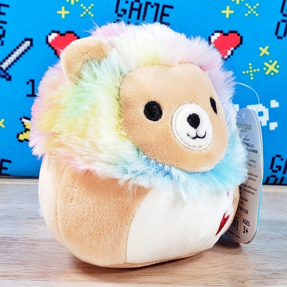 Squishmallow Leonard the Lion 5" UltraSoft Valentine's Day Holiday Plush Toy NWT - Picture 2 of 12